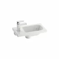 Ravak XJGL1100000 Chrome L Раковина с отверстиями 40х22 см, белый