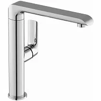 Ravak X070125 Flat FL 016.00 Смеситель для умывальника, без донного клапана, с поворотным изливом, хром