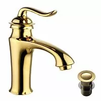 Lemark LM4706G Brava Смеситель для раковины, золото