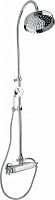 Cezares GOLF-CD-T-01 Душевая колонна с термостатическим смесителем, верхним и ручным душем хром, ручки хром
