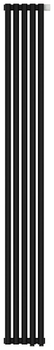 Сунержа 31-0321-1805 Эстет-0 Радиатор отопительный н/ж EU50 правый 1800х225 мм/ 5 секций, матовый черный