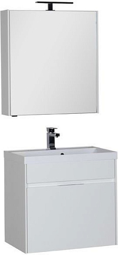 Aquanet 00180122 Латина Комплект мебели для ванной комнаты, белый купить  в интернет-магазине Сквирел