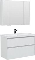 Aquanet 00240468 Гласс Комплект мебели для ванной комнаты, белый