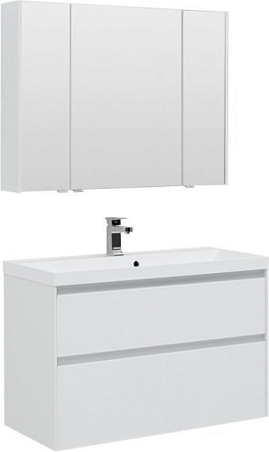 Aquanet 00240468 Гласс Комплект мебели для ванной комнаты, белый купить  в интернет-магазине Сквирел