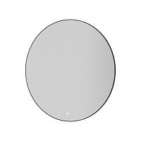 Зеркало круглое с LED подсветкой сенсор антипар 100х100 см Boheme 545-100-GM рама gun metal купить  в интернет-магазине Сквирел
