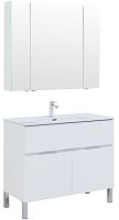 Aquanet 00274184 Алвита New Комплект мебели для ванной комнаты, белый