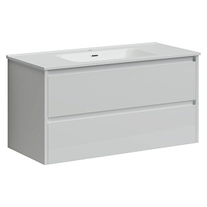 Sancos LB100W Libra Тумба под раковину 99х45 см, подвесная, белый глянец