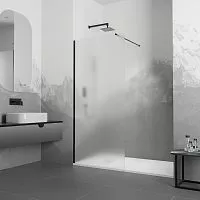 RGW 351001009-24 Walk In WA-010B Душевая перегородка, профиль черный