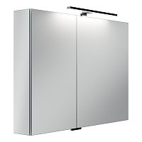 Sancos Z1000 Hilton Зеркальный шкаф для ванной комнаты 100х74 см, с LED подсветкой, алюминий