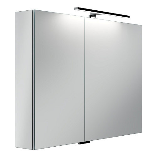 Sancos Z1000 Hilton Зеркальный шкаф для ванной комнаты 100х74 см, с LED подсветкой, алюминий купить  в интернет-магазине Сквирел
