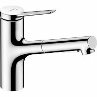 Hansgrohe 74800000 Zesis M33 150 Смеситель для кухни, с выдвижным изливом, хром