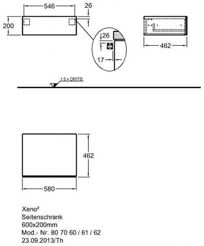 Geberit Xeno2 807062000 Шкаф боковой купить недорого в интернет-магазине Сквирел