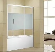 Aquanet AE10-B-180H150U-CP Practic Шторка для ванны 182 см, хром