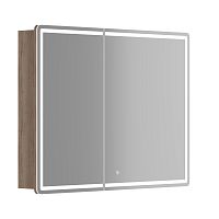 Sancos MI100EG Mirror Зеркальный шкаф для ванной комнаты 99х74 см, с LED подсветкой, дуб галифакс натуральный