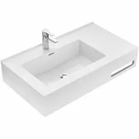 Акватон 1A734431QA01L Квадро Про Раковина из литьевого мрамора, 80х45 см, белый