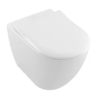 Villeroy & Boch 5602R0R1 Subway 2.0 Чаша унитаза напольного 37х56 см, без ободка, альпийский белый CeramicPlus