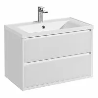 Акватон 1A2267K1RN010 Набор: Тумба Римини 80 New + Раковина VICTORIA-N 800, белый купить  в интернет-магазине Сквирел