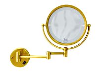 Boheme 503 Imperiale Зеркало настенное, с подсветкой, двустороннее с увеличением, золото купить  в интернет-магазине Сквирел