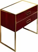 Тумба Armadi Art Monaco 100 см h84 см бордо глянец + золото под раковину моноблок 866-100-RG купить  в интернет-магазине Сквирел